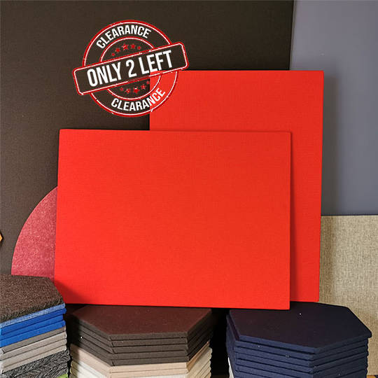 Pinboard | Wrapped Edges | 450 x 600mm | New Ranger Red